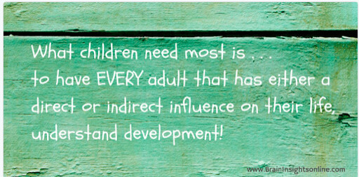 child development quote from Dr Kennedy
