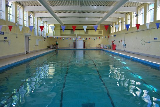 Wimbledon College's swimming pool