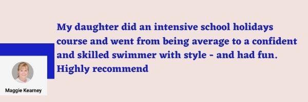 customer review of school holiday intensive swimming lessons in London 