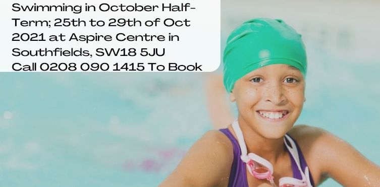a child in private swim lessons in school holidays